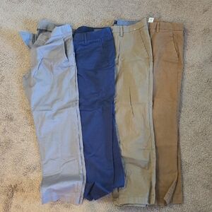 Bonobos, Gap, Banana Republic Men's Chinos in Light Gray, Navy, Khaki, and Brown